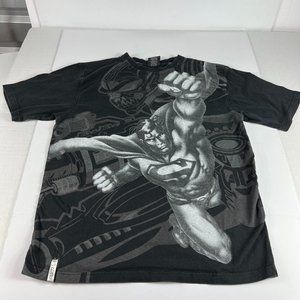 VTG Lot 29 X DC Comics Superman Green Goblin Shirt Large Black Mega Print Tee